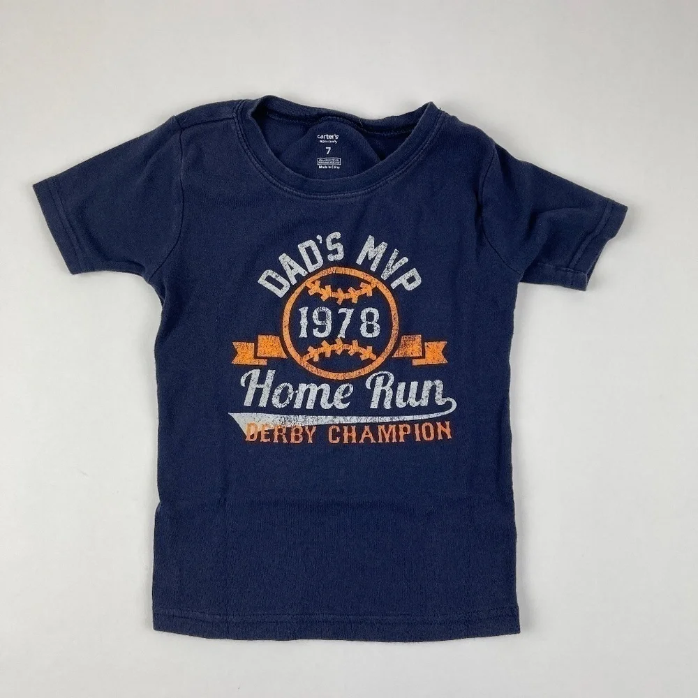 Carters Boys Graphic Tshirt Blue Size 7